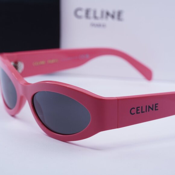 Celine CL40288I MONOCHROMS 74A Cat Eye Sunglasses– Shiny Pink\Grey - Picture 9 of 10